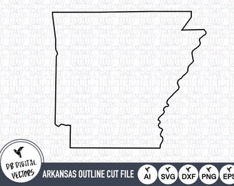 Arkansas Outline SVG Files | Arkansas Cut Files | Stany Zjednoczone Ameryki Vector Files | Arkansas Vector | Arkansas Map Clip Art