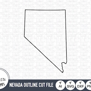 Nevada Outline SVG Files | Nevada Cut Files | United States of America Vector Files | Nevada Vector | Nevada Map Clip Art