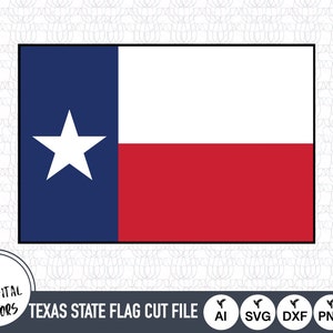 Texas State Flag Outline Flag SVG Files | Texas State Flag Cut Files | United States of America Vector Files | Texas State Flag Vector