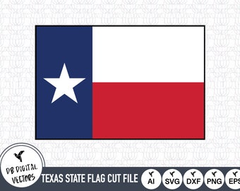Texas State Flag Outline SVG Cut Files (Digital Download)