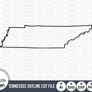 Tennessee Outline SVG Files | Tennessee Cut Files | United States of America Vector Files | Tennessee Vector | Tennessee Map Clip Art