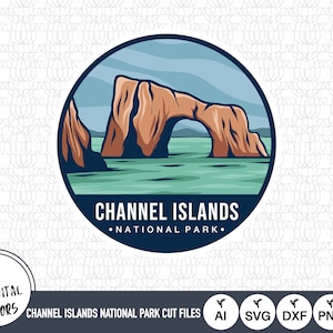 Channel Islands National Park Outline SVG Files | Channel Islands National Park Cut Files | Channel Islands National Park Vector
