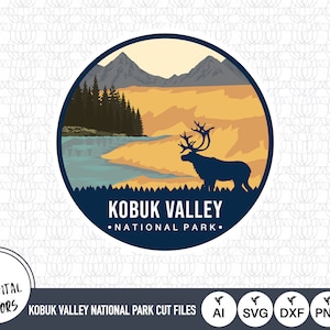 Kobuk Valley National Park Outline SVG Files | Kobuk Valley National Park Cut Files | United States of America | Kobuk Valley National Park
