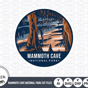 Mammoth Cave National Park Outline SVG Cut Files