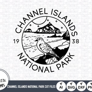 チャネル諸島国立公園のアウトライン SVG ファイル | チャネル諸島国立公園のカット ファイル | チャネル諸島国立公園のアート