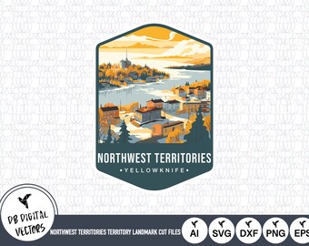 Yellowknife Northwest Territories Landmark SVG Cut Files (Digital Download)