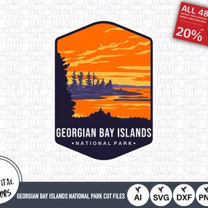 Georgian Bay Islands National Park Outline SVG Files | Georgian Bay Islands National Park Files | Georgian Bay Islands National Park Vector
