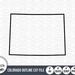 Colorado Outline SVG Fichiers | Colorado Cut Files | Fichiers vectoriels des États-Unis d’Amérique | | vectorielle du Colorado Image clipart de la carte du Colorado