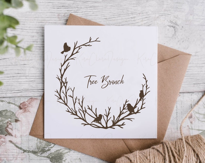 Tree Branch Wreath Clipart/vine Wreath Frame Svg/wreath Etsy