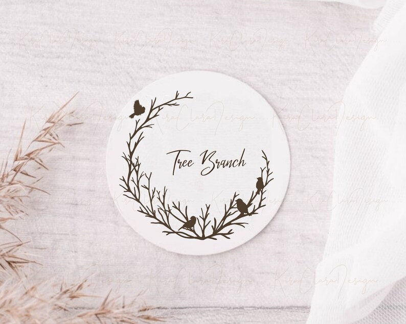 Tree Branch Wreath Clipart/vine Wreath Frame Svg/wreath Etsy