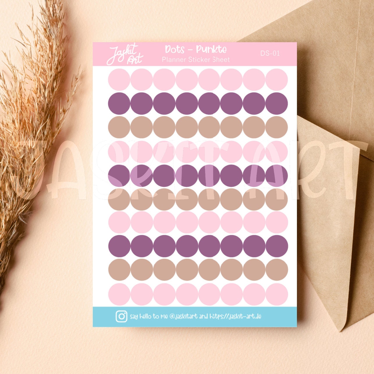 Mini Dots Planner Stickers Minimal Sticker Sheet Punkte Sticker Sheet ...