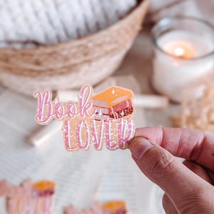 Book Lover Vinyl Sticker | Laptop Sticker | Water Bottle Sticker | Book Lover | Love of Books | Planner Stickers for Bullet Journal
