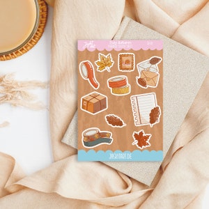 Cozy Autumn 02 Aufkleberbogen - Planner Sticker Sheet| ideal fürs Bullet Journal | Tagebuch | Kalender
