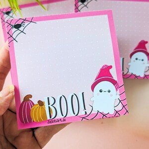 Bloc de notas de Halloween Mini Bloc de notas 50 hojas Bloc de notas | Bloc de notas con lista de cosas por hacer | lista de compras | Bloc de notas para profesores | Bloc de notas