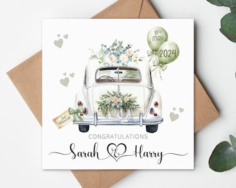 Personalised Wedding Card, Wedding Card, Wedding Day Card, Wedding Congratulations Card, Wedding Gift Card, Wedding Gift, Custom Wedding