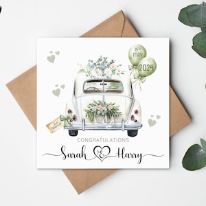 Personalised Wedding Card, Wedding Card, Wedding Day Card, Wedding Congratulations Card, Wedding Gift Card, Wedding Gift, Custom Wedding