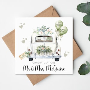 Personalised Wedding Card, Wedding Card, Wedding Day Card, Wedding Congratulations Card, Wedding Gift Card, Wedding Gift, Custom Wedding