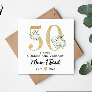 Wedding Anniversary 50 Years Together Golden Marriage Family | Inspire - View #2