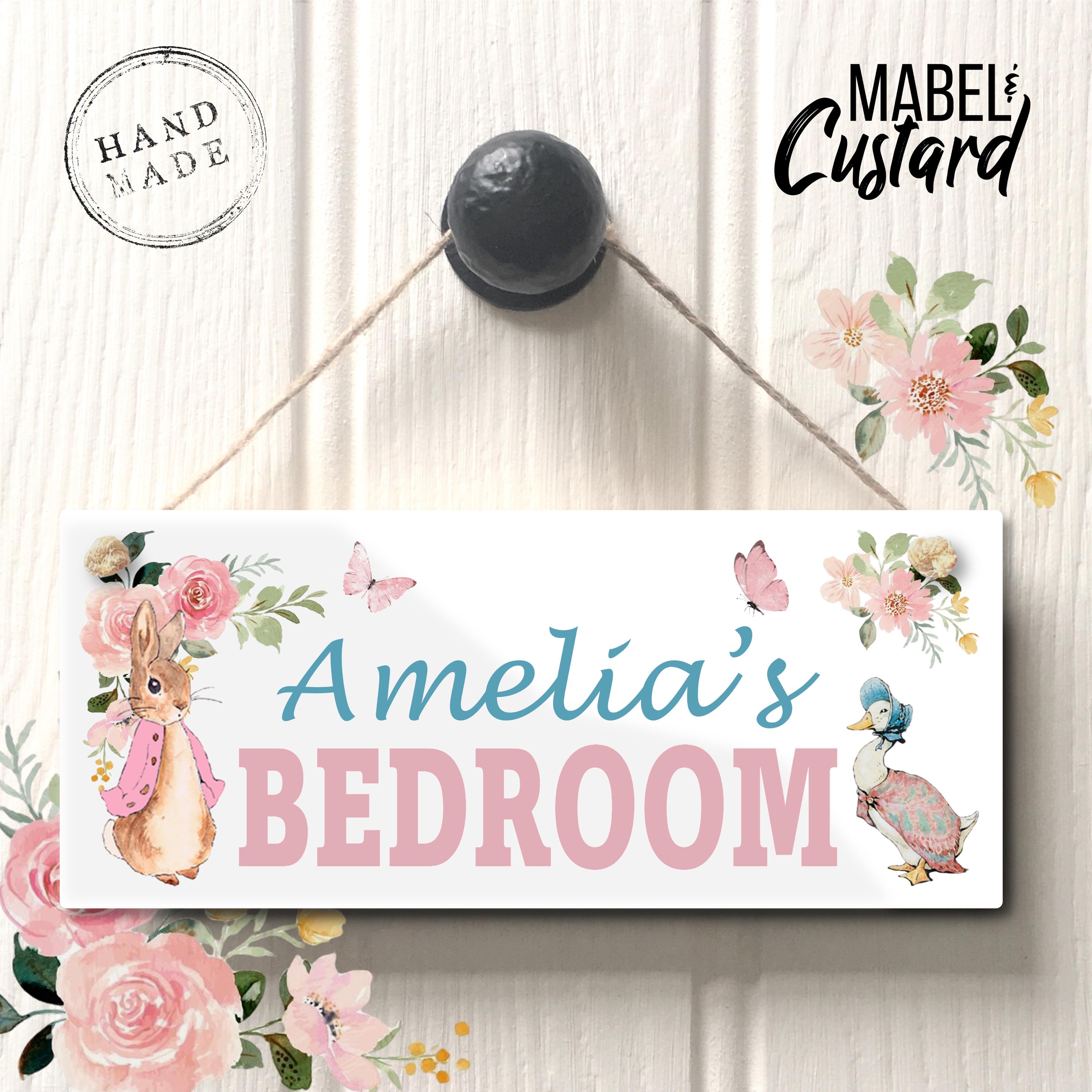 Personalised Bedroom Door Sign | Personalised Room Sign | Bedroom Door ...