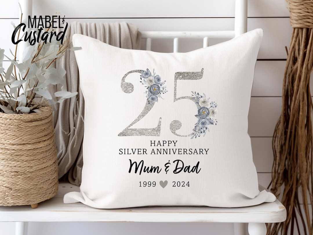 Silver Wedding Gift, Silver Wedding Anniversary, 25th Anniversary Gift