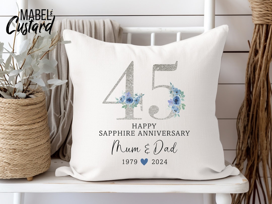 Sapphire Wedding Anniversary Gift 45th Anniversary Gift Wedding Gift