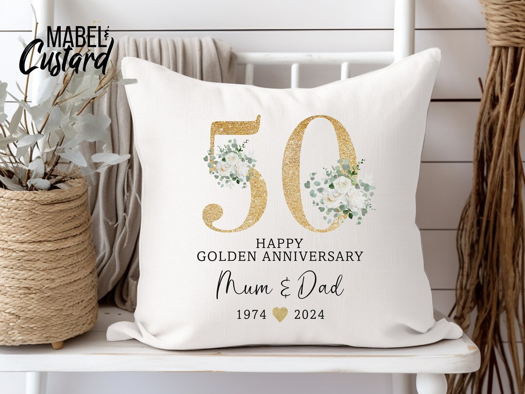 Golden Wedding Anniversary Gift, 50th Anniversary Gift, Wedding Gift