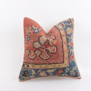 Bohemian Kilim Pillow, Decorative Throw Pillow, Home Decor, Boho Decor, Handmade Kilim Pillow, Sofa Aztec Pillow, Cushion Cover, Home Decor