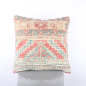 Kilim Pillow, Decorative Throw Pillow, Turkish Kilim Pillow, Bohemian Kilim Pillow, Tribal Pillow, Handmade Pillow, Cushion Cover