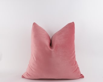 Pink Cushion: Solid Velvet Pillow Cover