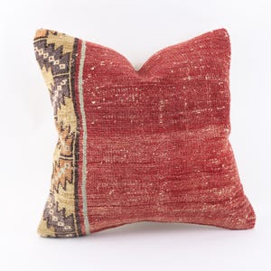 Handwoven Kilim Pillow, Turkish Kilim Pillow, Decorative Throw Pillow, Home Decor, Boho Decor, Sofa Accent Pillow, Cushion Cover