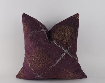 Purple Pillowcase: Abstract Cushion