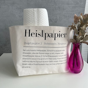 Heislpapier / Utensilo / Aufbewahrung / Badezimmer / Toilette / Klopapier / Klo / Homedeko / Deko / modern / Einzugsgeschenk / natur