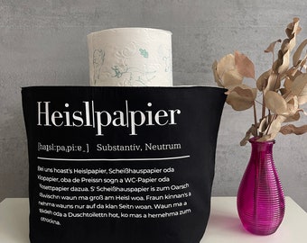 Utensilo // Aufbewahrung // Badezimmer // Heislpapier // Klopapier // Klo // Homedeko // Deko // modern // Einzugsgeschenk// schwarz