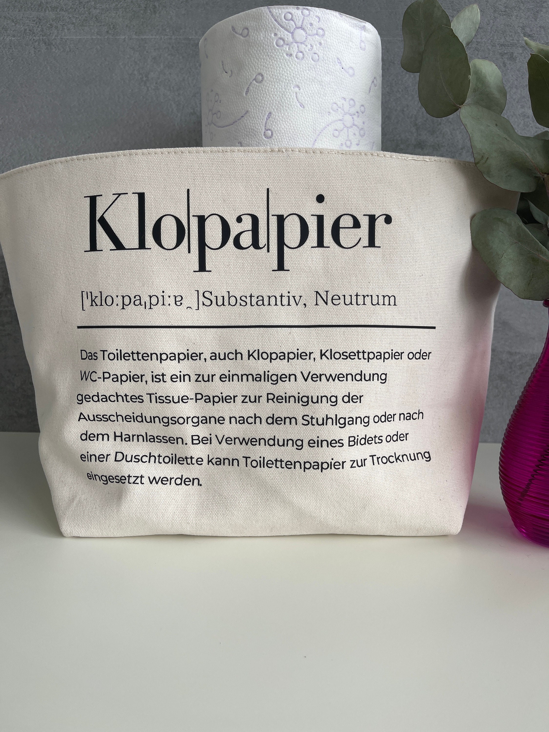 Lustige Toilettenpapier-Aufbewahrung Aus Baumwolle – 2 Stück, Platzsparend & Dekorativ Fürs Bad