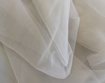 Tulle gris clair, tissu de voiles doux, robes de mariée tissu en tulle mesh, tissu de voile DE bricolage
