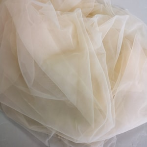 Tulle Champagne Foncé,Voiles Tulle Tissu,Tulle Doux,Robe de mariée Mesh Tulle image 5