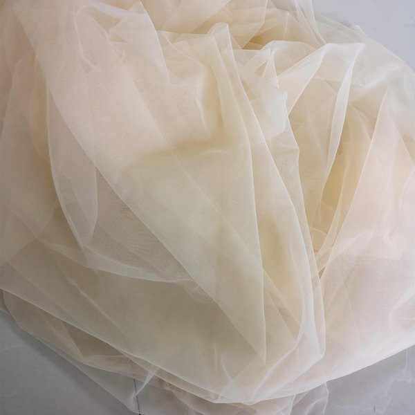 Champagne Tulle Fabric,Soft Tulle For Veils,Wedding dress Fabric,DIY Veil Tulle