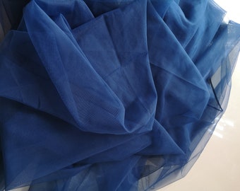 Navy blue Soft Tulle,Bridal Wedding Dresses veils Fabric,Soft Mesh Fabric
