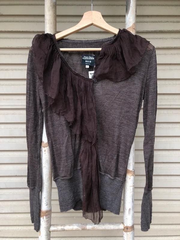 Vintage Jean Paul Gaultier Maille Pullover Top Asymmetric Wool