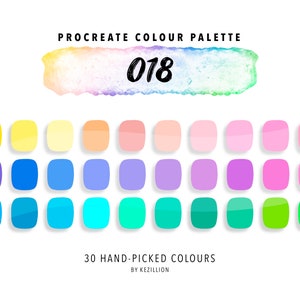 Procreate Colour Palette 018 | Digital Download | Swatches