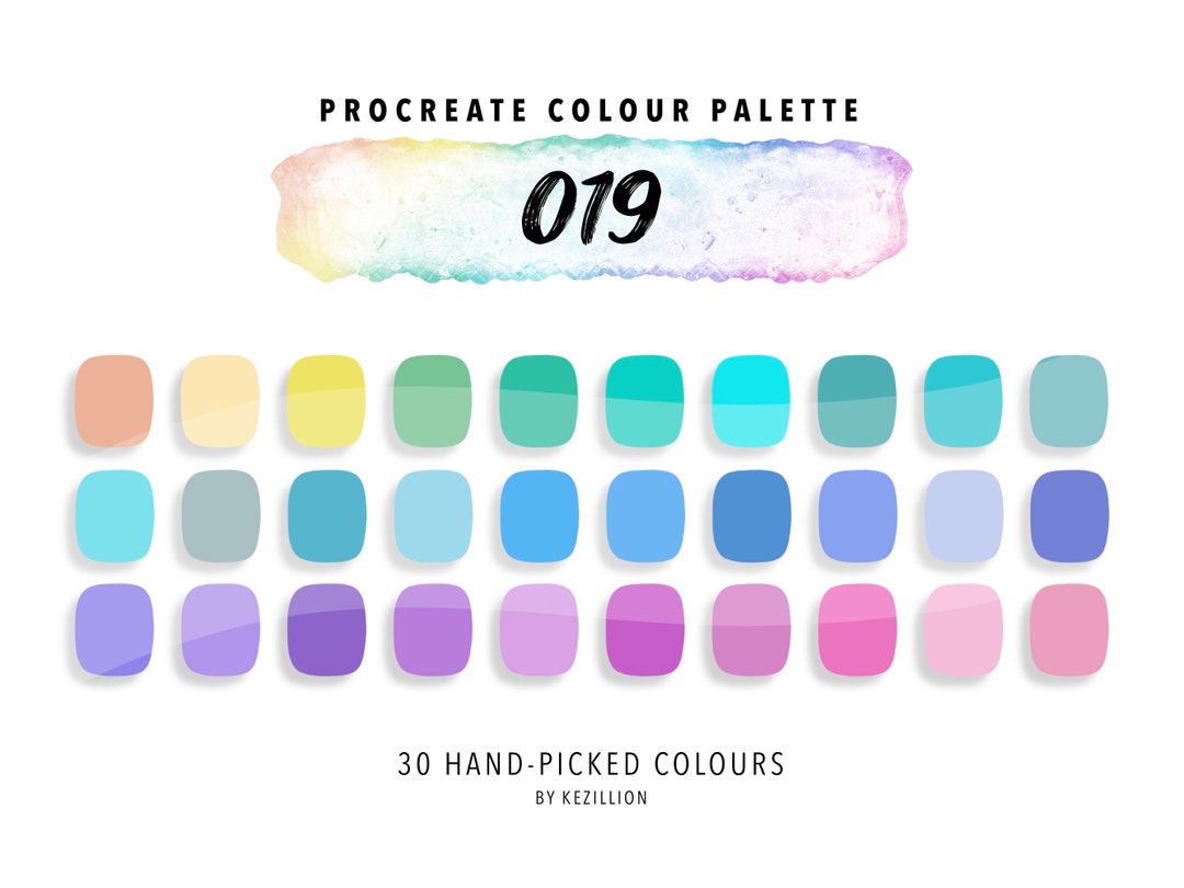 Procreate Colour Palette 019 | Digital Download | Swatches - Etsy