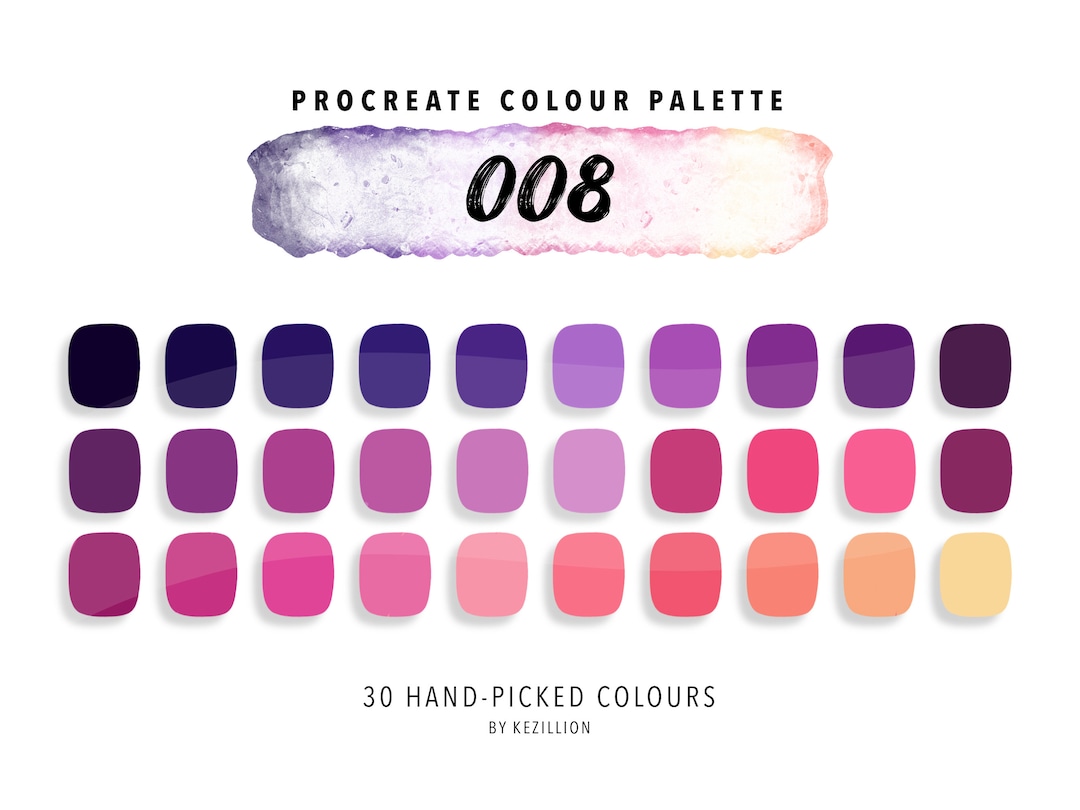 Procreate Colour Palette 008 | Digital Download | Swatches - Etsy