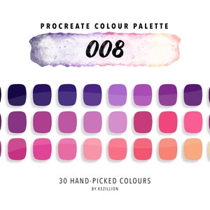 Procreate Color Palette 008 / Descarga digital / Muestras