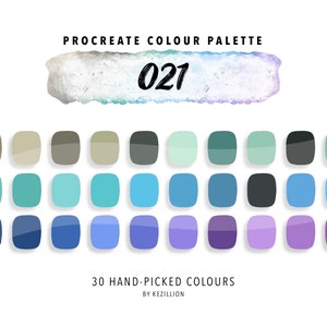 Procreate Colour Palette 021 | Digital Download | Swatches