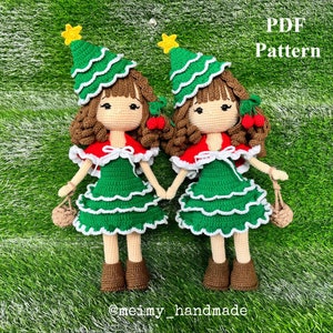 Noel Christmas Tree Crochet Doll Pattern, Amigurumi Doll Pattern, PDF English Tutorial image 3