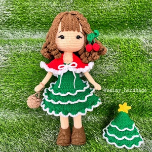 Noel Christmas Tree Crochet Doll Pattern, Amigurumi Doll Pattern, PDF English Tutorial image 8