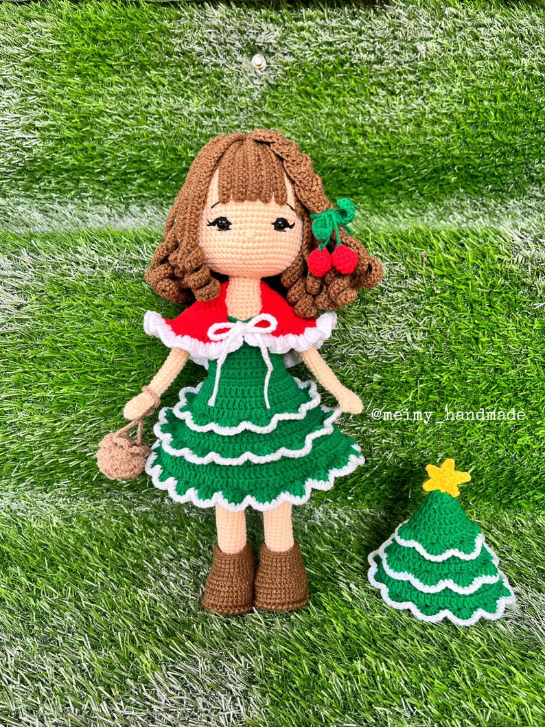 Noel Christmas Tree Crochet Doll Pattern, Amigurumi Doll Pattern, PDF English Tutorial image 8