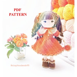 Maya Crochet Doll Pattern, Amigurumi Doll Pattern, PDF English Tutorial