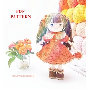 Maya Crochet Doll Pattern, Amigurumi Doll Pattern, PDF English Tutorial