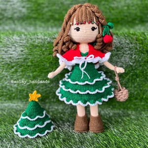 Noel Christmas Tree Crochet Doll Pattern, Amigurumi Doll Pattern, PDF English Tutorial image 5